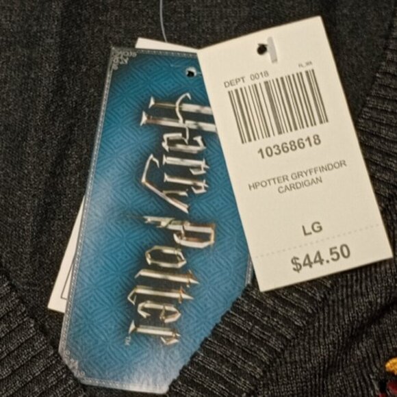 NWT Harry Potter Gryffindor Cardigan – Junior Large, NWT - Picture 4 of 8